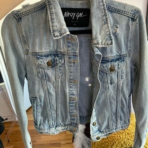 Nasty Gal light denim XS jacket